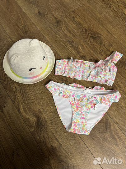 Купальник для девочки Zara и шляпка