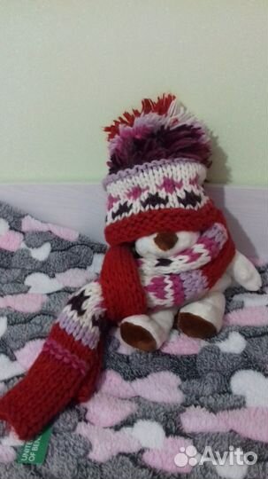 Бенетон шапка и шарфик