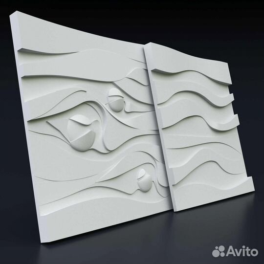 Гипсовая 3D панель 