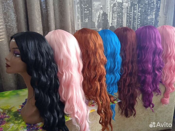 Парик волна 7 цветов