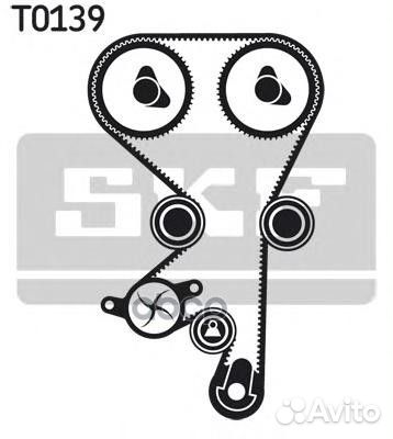 Водяной насос + комплект зубчатого ремня vkmc 0