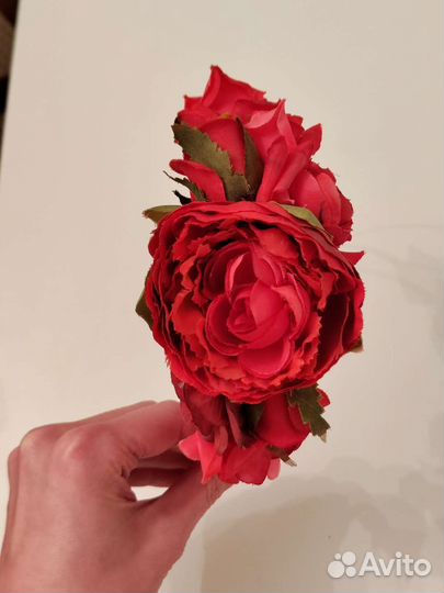 Ободок из цветов ручной работы