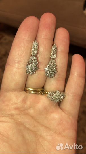 Бриллиантовый комплект 585