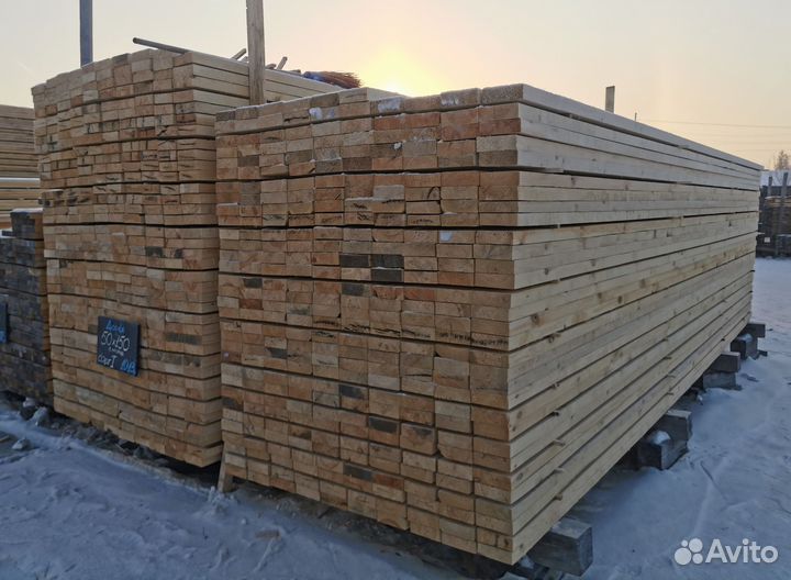 Пиломатериал от производителя на складе в Омске