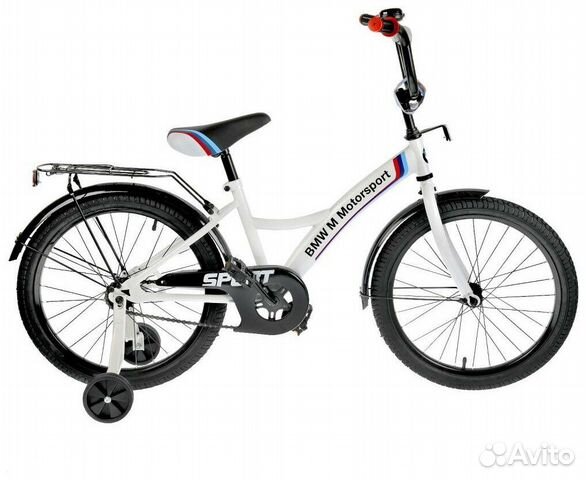 Двухколесный велосипед BMW 18 дюйм белый