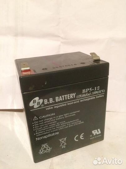 Аккумулятор BB Battery 12V 5Ah BP5-12