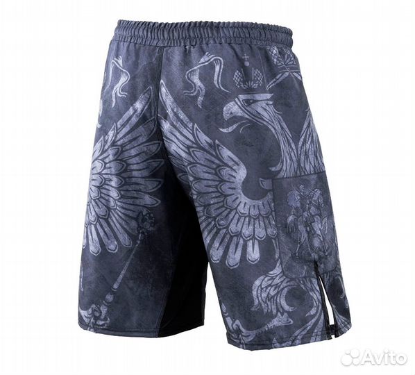 Шорты мма Rusco Sport Black Herb (XXL)