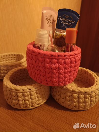 Плетеные корзинки для хранения