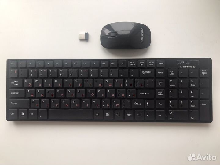 Беспроводная клавиатура и мышь lentel
