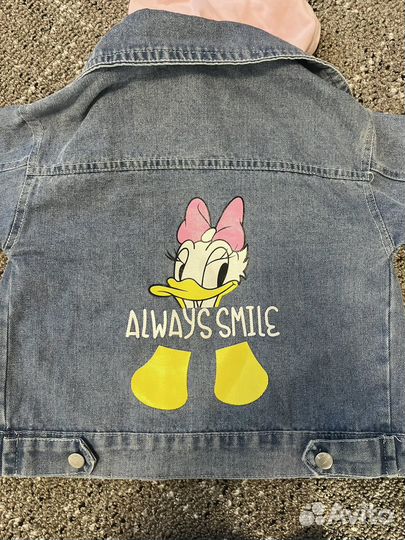 Джинсовая куртка для девочки 110 116