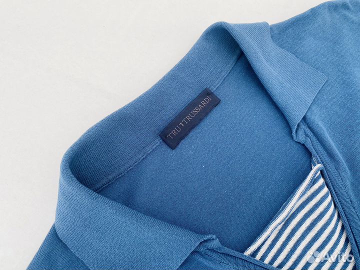 Футболка polo мужская поло trussardi 52 54 бренд
