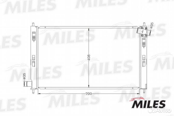 Радиатор mitsubishi lancer 1.5-2.0 08