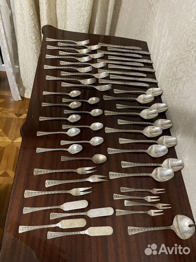 Серебряный столовый набор