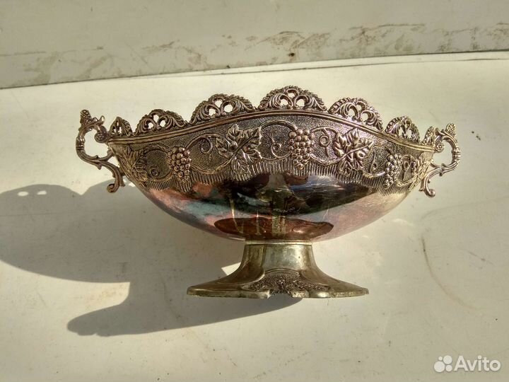 Чаша ваза мельхиор