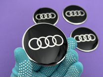 Наклейки 4 шт на заглушки для литых дисков Audi