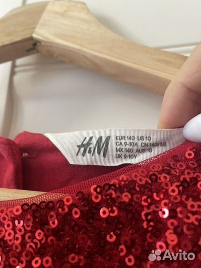 Детское нарядное платье h&m 140 размер