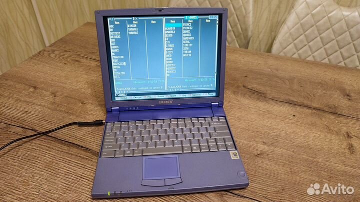 Ретро субноутбук Sony Z505, звук Yamaha, 12 дюймов