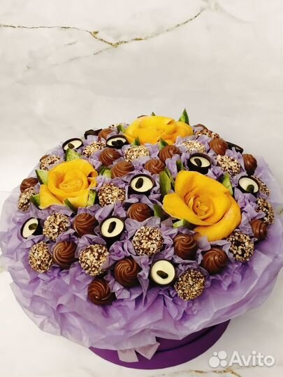 Мужские женские букеты съедобные