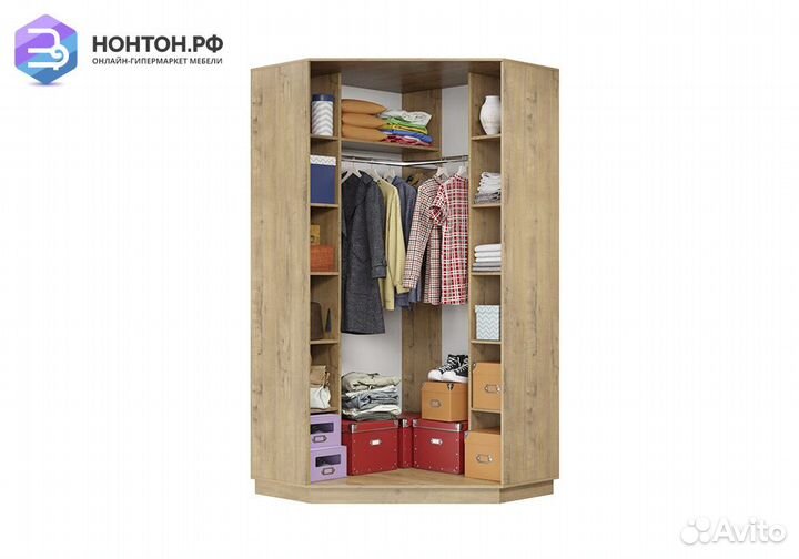 Шкаф-купе угловой двухдверный Гермес бунратти