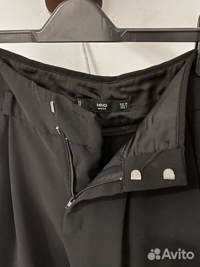 Брюки Mango xs (40-42) серные с высокой посадкой