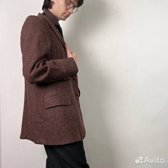 Твидовый пиджак мужской