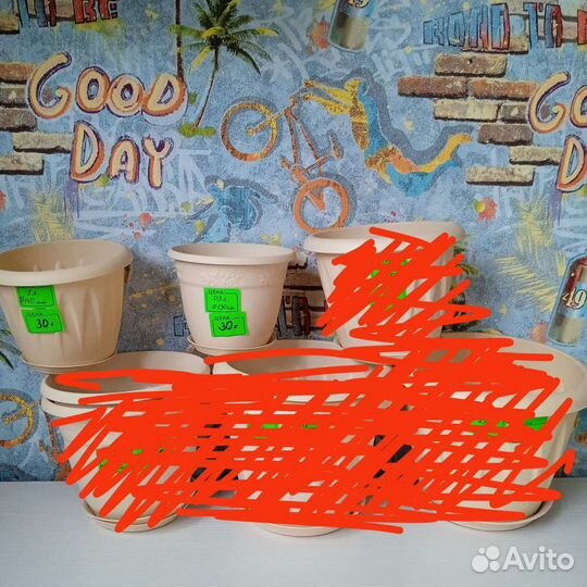 Горшки для цветов,новые