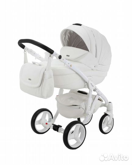 Коляска 3 в 1 Adamex Barletta экокожа