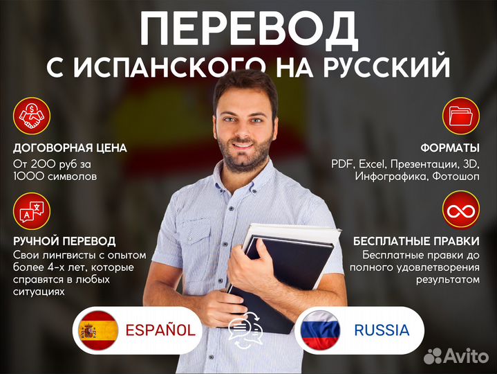 Перевод текстов с испанского на русский язык