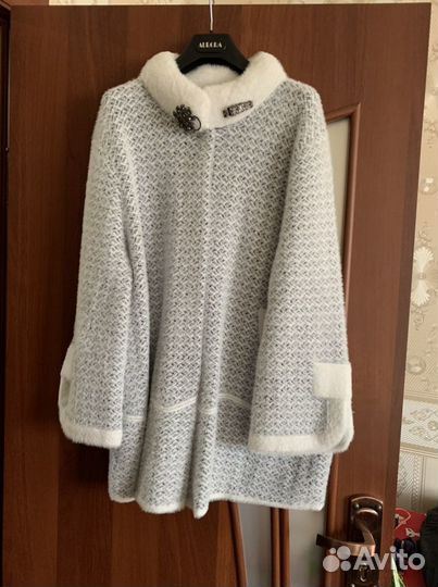 Пальто женское демисезонное 50 52. Из альпаки