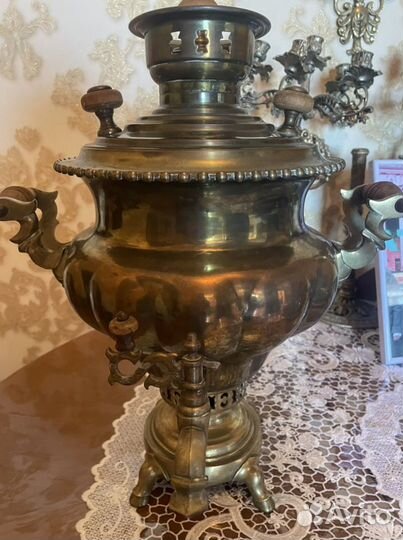 Самовар репа, ваза, на дровах или углях