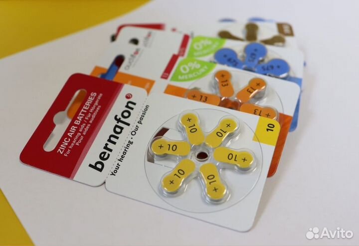 Батарейки для слуховых аппаратов все размеры