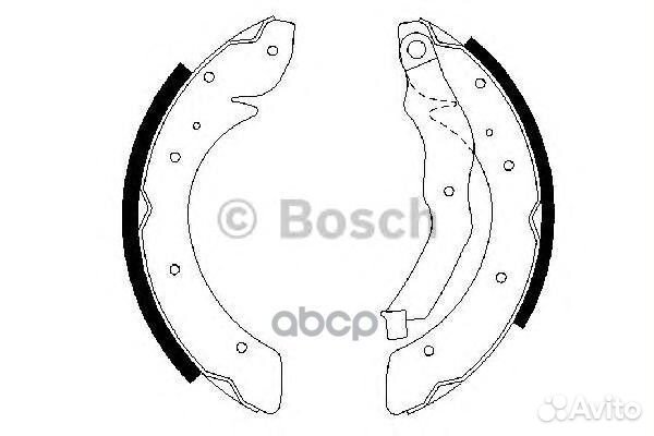 Колодки тормозные барабанные зад 09864875