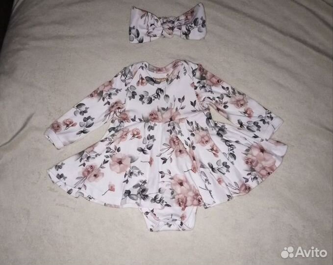 Вещи пакетом для новорожденной девочки 56,62