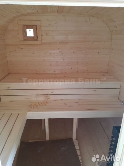 Баня квадро бочка 4м, полная комплектация