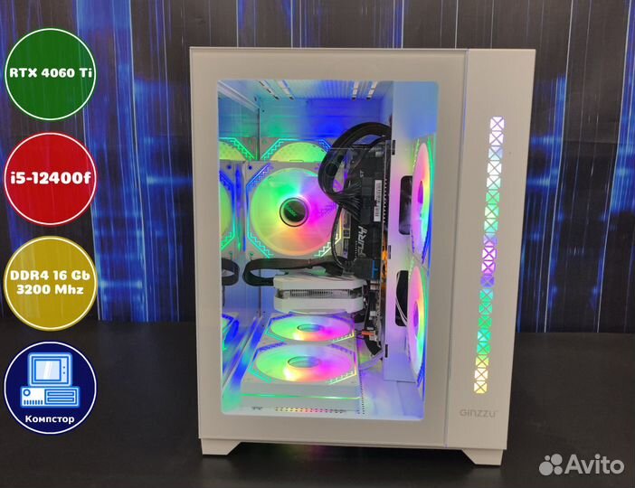 Игровой компьютер i5-RTX4060Ti-16DDR4-RIP58064-B760