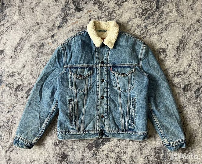 Джинсовая куртка levis sherpa