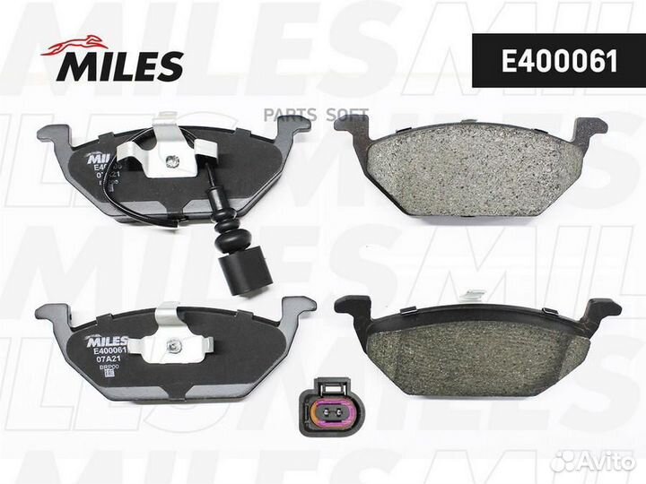 Miles E400061 Колодки тормозные audi A3 03/VW G4/G