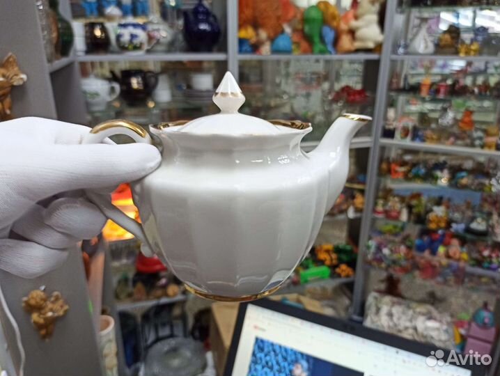 Советский Заварочный Чайник Фарфор СССР Дмитровка