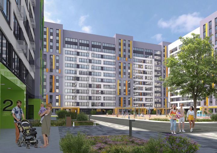 2-к. квартира, 41,9 м², 10/12 эт.