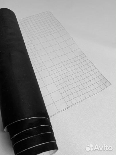 Алькантара черная, с клеевым слоем