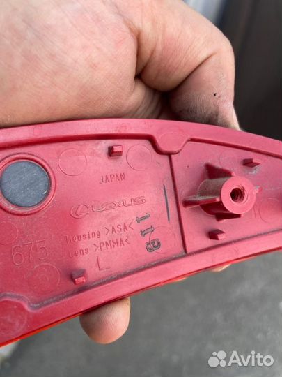 Катафот бампера задний левый Lexus Rx