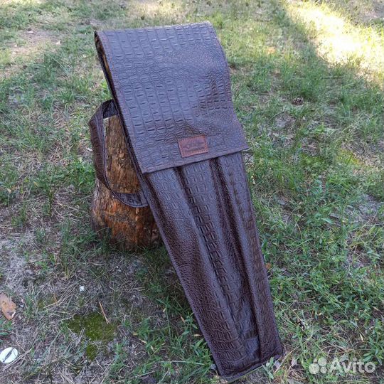 Набор шампуров в кожаном чехле 