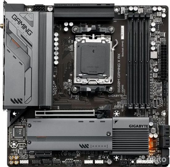 Материнская плата Gigabyte B650M gaming X AX SocketAM5 AMD B650 4xDDR5 mATX AC97 8ch(7.1) 2.5Gg RAI