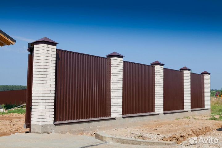 Забор из профнастила 