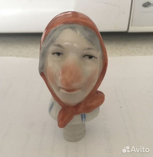 Пробка наливайка фарфор. Винтаж