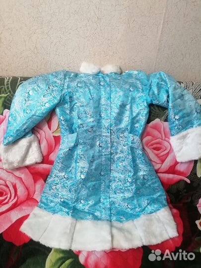 Костюм снегурочки взрослый. Размер 44-46