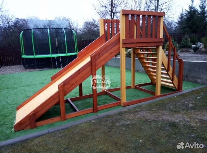 Детская горка. Зимняя горка для тюбингов