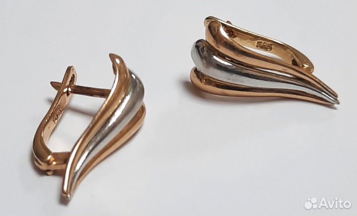 Серьги золото 585 пр. вес 4,2гр