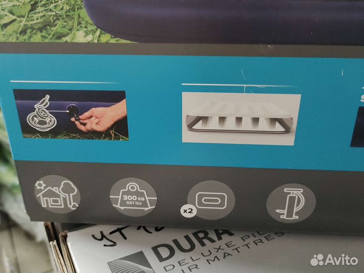 Матрац надувной 2,03*1,52 с насосом