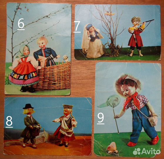 Открытки ссср. Куклы